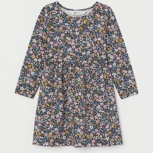 H&M flower print long sleeve dress